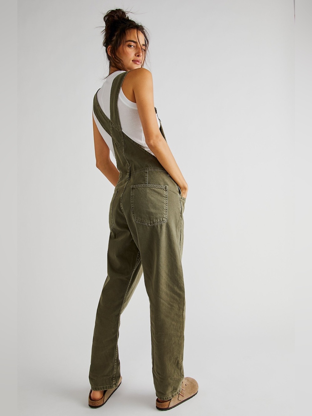 We the FreeZiggy Denim Overalls Excellent Condition, like new washed Army Small